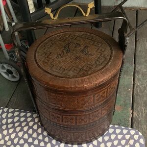 Handcrafted Brown Woven Basket